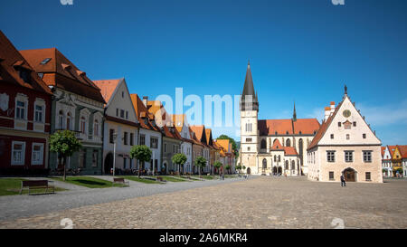 Historischen Zentrum von Bardejov, Slowakei. Weltkulturerbe der UNESCO Stockfoto