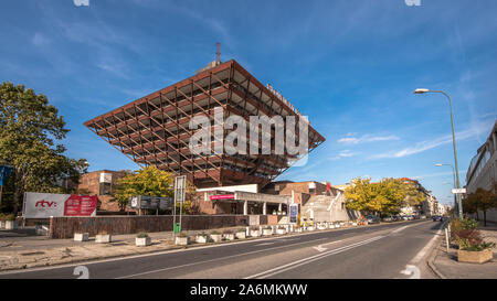 Slovak Radio Gebäude. Architekten Stefan Svetko, Stefan Durkovic und Barnabas Kissling Stockfoto