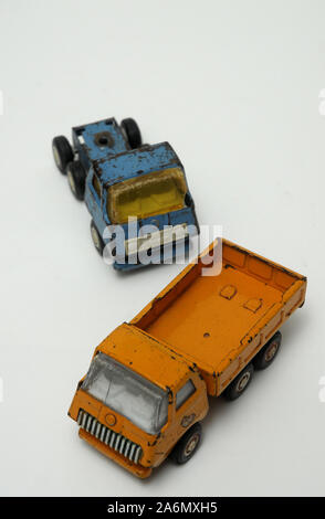 Klar altes Spielzeug Lkw aus Metall Stockfoto