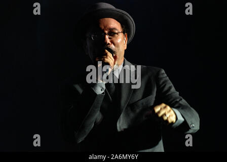 Ruben Blades zeigt im Luna Park Stadium, Präsentation Cantares del Subdesarrollo. 17. November 2009 Stockfoto