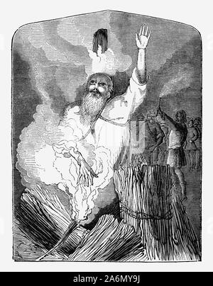 Thomas Cranmer (1489-1556), Führer der englischen Reformation und Erzbischof von Canterbury. Er ist als Evangelische Märtyrer erinnern, nachdem Sie an der Stange in Oxford während der Herrschaft von Königin Maria verbrannt ICH Stockfoto