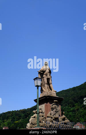 Denkmal des Kurfürsten Carl Theodor in Heidelberg, Deutschland Stockfoto