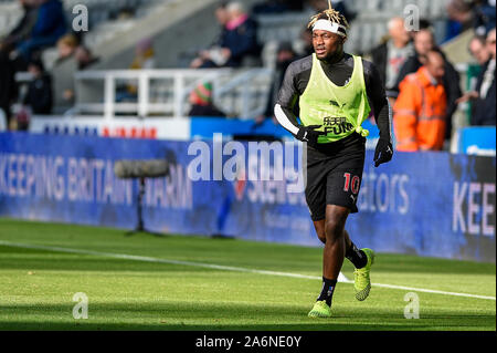 27. Oktober 2019, St. James's Park, Newcastle, England; Premier League Newcastle United v Wolverhampton Wanderers: Allan Saint-Maximin von Newcastle United Credit: Iam Brennen/News Bilder Stockfoto