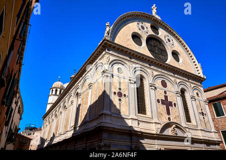 Chiesa di Santa Maria dei Miracoli Venedig Italien Stockfoto