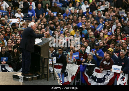 Detroit, Michigan, USA. 24 Mär, 2018. Bernie Sanders sprechen während seiner politischen Kampagne im Vorfeld der allgemeinen Wahlen in der Cass Technical High School in Detroit. Credit: Chirag Wakaskar/SOPA Images/ZUMA Draht/Alamy leben Nachrichten Stockfoto