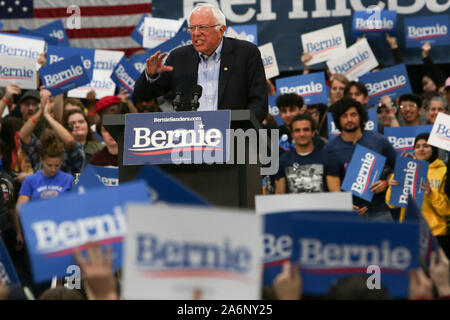 Detroit, Michigan, USA. 24 Mär, 2018. Bernie Sanders sprechen während seiner politischen Kampagne im Vorfeld der allgemeinen Wahlen in der Cass Technical High School in Detroit. Credit: Chirag Wakaskar/SOPA Images/ZUMA Draht/Alamy leben Nachrichten Stockfoto