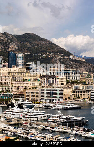 Hafen Hercule, Monaco Stockfoto