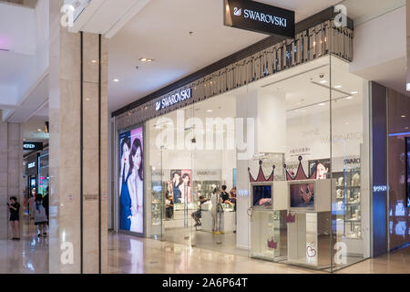 Swarovski in Asien, Store Fassade, Shanghai, China, 3. August 2019 Stockfoto