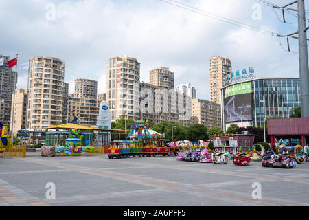 Chinesische Spielplatz ohne Kinder Dalian, China 11/6/19. Stockfoto