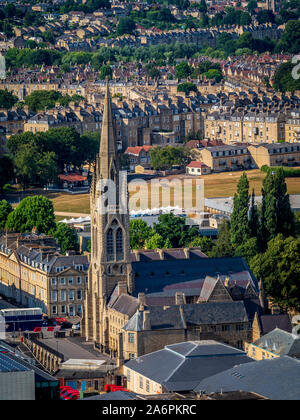 St. Johannes der Evangelist der Römisch-katholischen Kirche, South Parade im südöstlichen Abschnitt des Stadtzentrum von Bath, Somerset, UK. Stockfoto