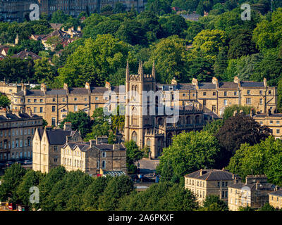 Die Kirche St. Maria, der Jungfrau, Church Street in Bathwick Abschnitt von Bath, Somerset, England. Stockfoto