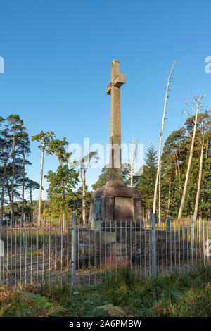 Denkmal für die Hon Philip TPAGE600 Howard von der Welsh Guards - über Loch Shiel - Acharacle, Dalelia, Schottland Stockfoto