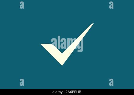 Logo Design Check in Gold. Minimalistisches und modernes Vector Illustration Design Geeignet für Gemeinschaft, Geschäfts- und Produktmarken Stock Vektor