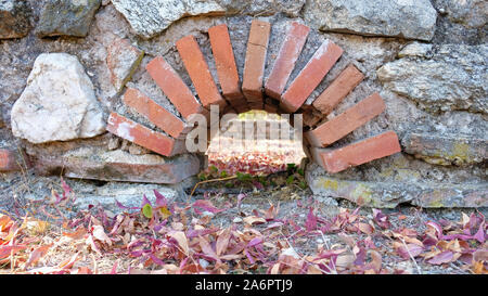 Teile eines römischen Gebäudes in der 6. Stockfoto