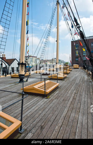 Deck der SS Great Britain steamship Museum Stockfoto