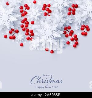 Vektor frohe Weihnachten und Neues Jahr Hintergrund Stock Vektor