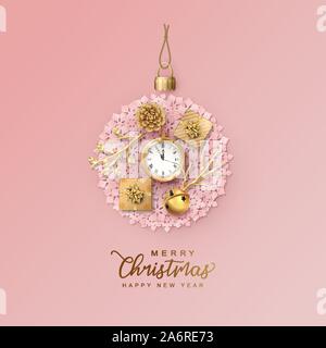 Weihnachtsgrußkarte Stock Vektor
