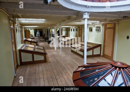 Innenraum der SS Great Britain steamship Museum. Bristol, England. Stockfoto