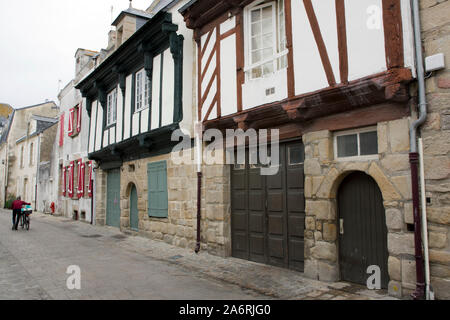 Alten Gebäuden in Le Croisic, Bretagne Stockfoto