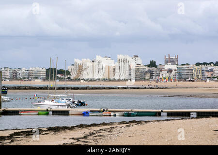 La Baule-Escoublac und Pornichet Strand Stockfoto