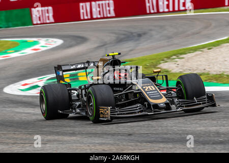 Italien/Monza - 06/09/2019 - #20 Kevin Magnussen (DEN, Haas F1 Team, VF19) während des RP1 Vor der Qualifikation für den Grand Prix von Italien Stockfoto