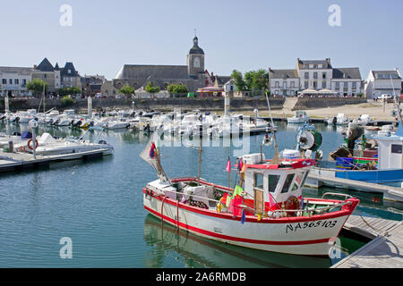 Fischerboote im Hafen von Piriac-sur-Mer Stockfoto