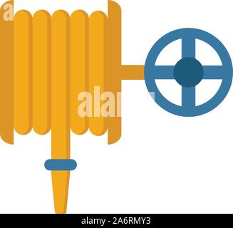 Symbol für feuerbeständige Schläuche. Einfache flache Element aus Brandschutz Sammlung. Kreatives Feuer Schlauch Symbol für Vorlagen, Software und Anwendungen Stock Vektor