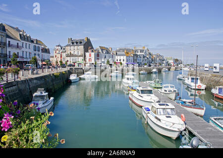 Le Croisic Hafen, Bretagne Stockfoto