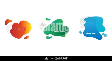 Set Design element Abbildung Vektorform. Grafische Muster Art kreativ und modern. Geometrische Hintergrund banner Frame Stock Vektor