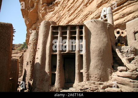 Der Dogon, Bandiagara Escarpment, Dorf von Banani Amou Stockfoto