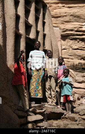 Der Dogon, Bandiagara Escarpment, Dorf von Banani Amou Stockfoto