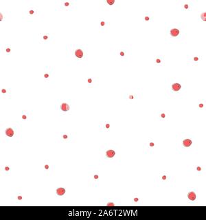 Cute nahtlose Muster mit roten Beeren. Vector Illustration Stock Vektor