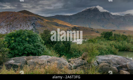 Anzeigen von Tsaranoro Tal, zentrale Hochland von Madagaskar. Stockfoto