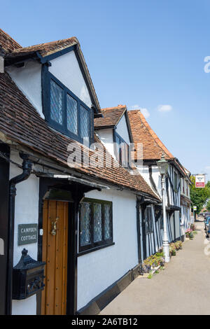 Zeitraum Cottages, Hohe Straße, viel Hadham, Hertfordshire, England, Vereinigtes Königreich Stockfoto