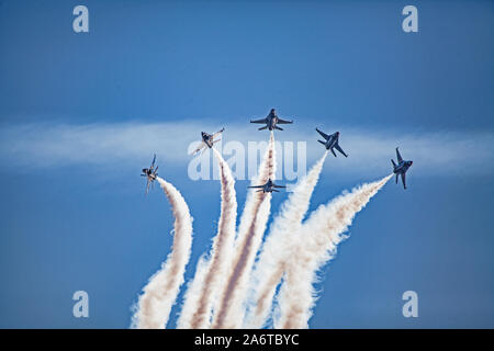 Usaf Thunderbirds am Great Pacific air show Flying Stockfoto