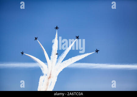Usaf Thunderbirds am Great Pacific air show Flying Stockfoto