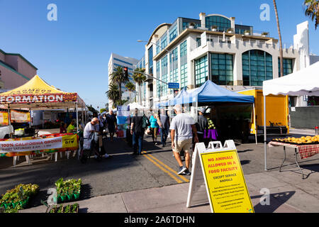 Farmers Market, Santa Monica, Los Angeles, Kalifornien, Vereinigte Staaten von Amerika Stockfoto