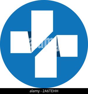 Krankenhaus Logos und Symbole Vorlage Symbole Stock Vektor