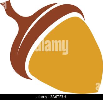 Acorn Eiche logo Abbildung: Vektor Stock Vektor