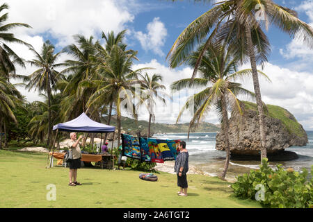 Batseba Strand an der südöstlichen Küste von Barbados. Stockfoto