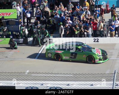 Chase Eliot Boxenstopp Nascar Stock Car Rennen in Martinsville Speedway Virginia Stockfoto