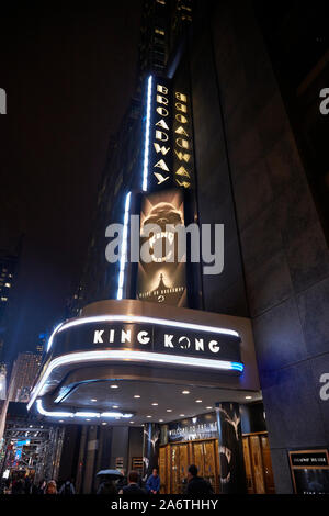 King Kong Musical am Broadway Theatre, New York, USA. Stockfoto