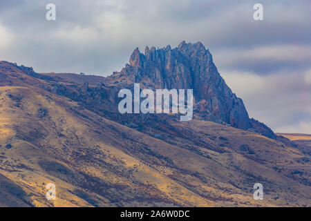 Der heilige Berg Beshbarmag in Aserbaidschan Stockfoto