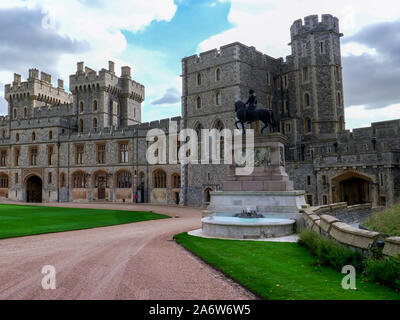 LONDON, ENGLAND - Oktober, 4 2017: Nachmittag Blick auf das Viereck bei Windsor Stockfoto