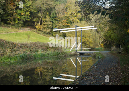 Montgomery Canal im Herbst in der Nähe von Blairgowrie, Powys. Oktober 2019 Stockfoto