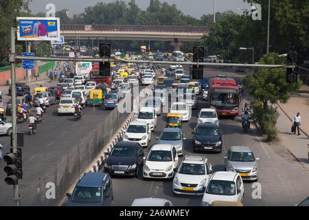 Staus in Delhi, Indien Stockfoto