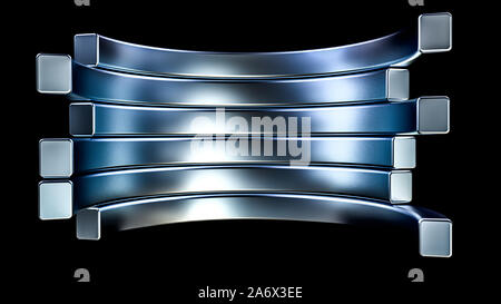 Technologische metallischen Hintergrund. 3D-Illustration, 3D-Rendering. Stockfoto