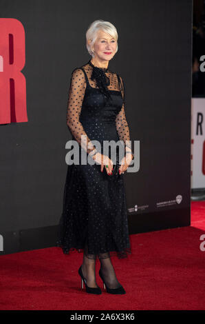 London, Großbritannien. 28 Okt, 2019. Helen Mirren besucht die Weltpremiere von "guter Lügner' am BFI Southbank in London. Credit: SOPA Images Limited/Alamy leben Nachrichten Stockfoto
