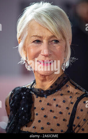 London, Großbritannien. 28 Okt, 2019. Helen Mirren besucht die Weltpremiere von "guter Lügner' am BFI Southbank in London. Credit: SOPA Images Limited/Alamy leben Nachrichten Stockfoto