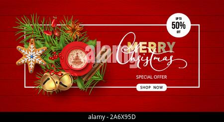 Christmas Sale Banner Stock Vektor